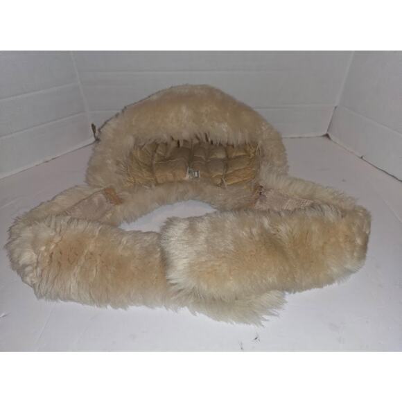 Vintage Dyed Tuscan Lamb Fur Hat and Scarf Bloomindale's Made in Italy - Picture 1 of 6